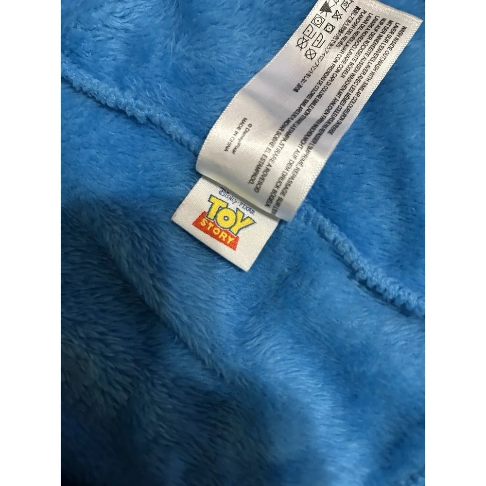 Disney Pixar Toy Story Woody Hooded Fleece Robe Belted Blue Boys 3T
